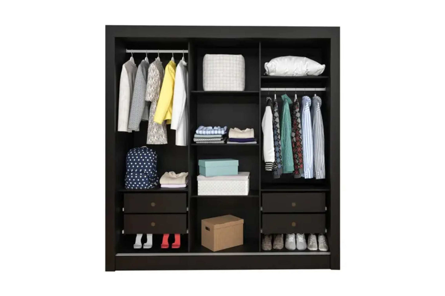 GR.2790 VALENCIA 3PTS 190CM PRETO FOSCO – TCIL - Móveis furniture