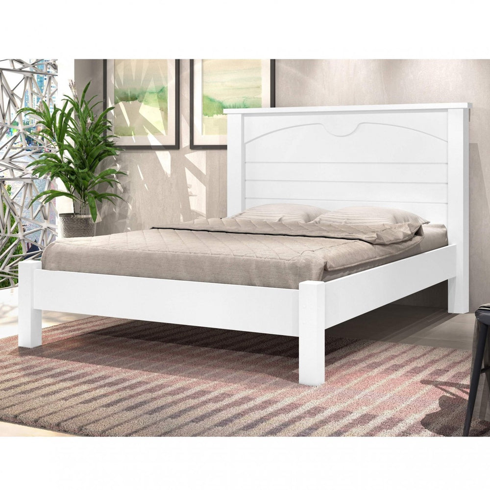 Cama Casal Lion Branco - Móveis furniture