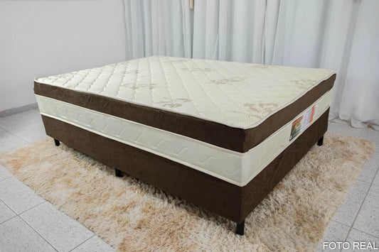 Cama Box Casal Ortopédica Marrom 138×188 Nosso Sonho - Móveis furniture