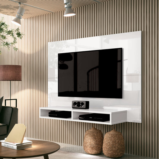 Painel até 43″ Fox New Branco – EDN MÓVEIS - Móveis furniture