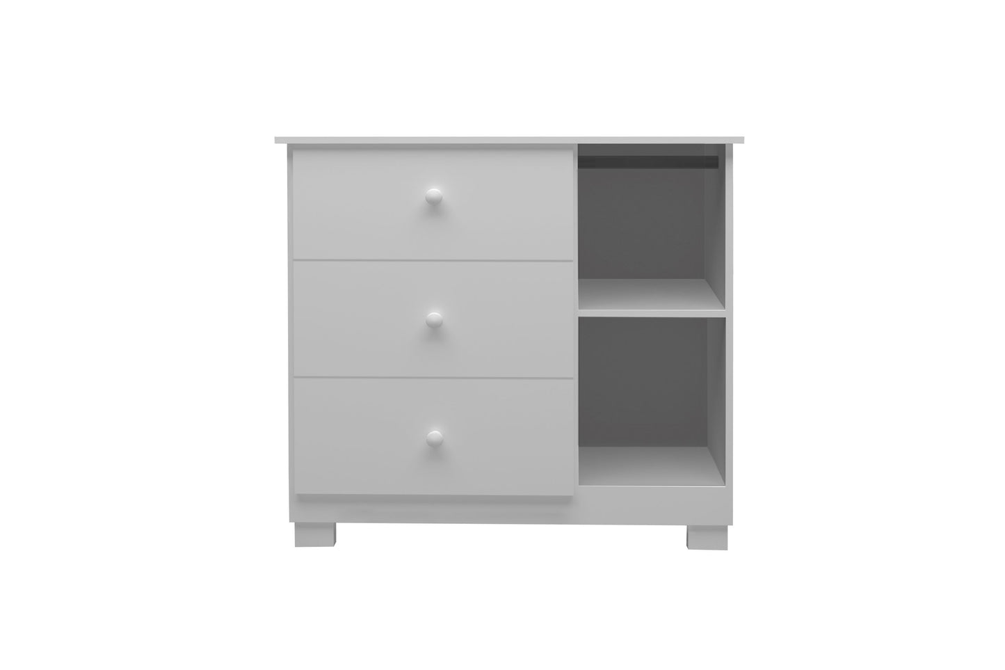 Comoda Sapateira Sophie 3G1P Nature.Cinza - Móveis furniture