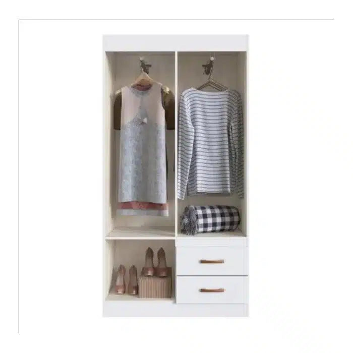 GUARDA-ROUPA CORDOVA 91CM – 4 PORTAS E 2 GAVETAS – DORIPEL