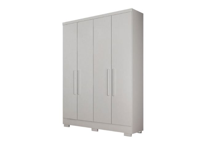 GUARDA ROUPA MILLY SOLTEIRO 4PTS – BRANCO – NH