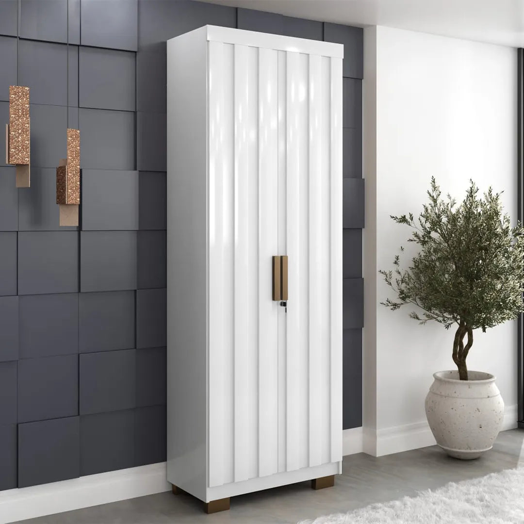 Multiuso Flórida Ripado branco - Móveis furniture