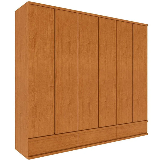 Guarda Roupa Esparta Casal 6 Portas 9 Gavetas cinamomo Tcil