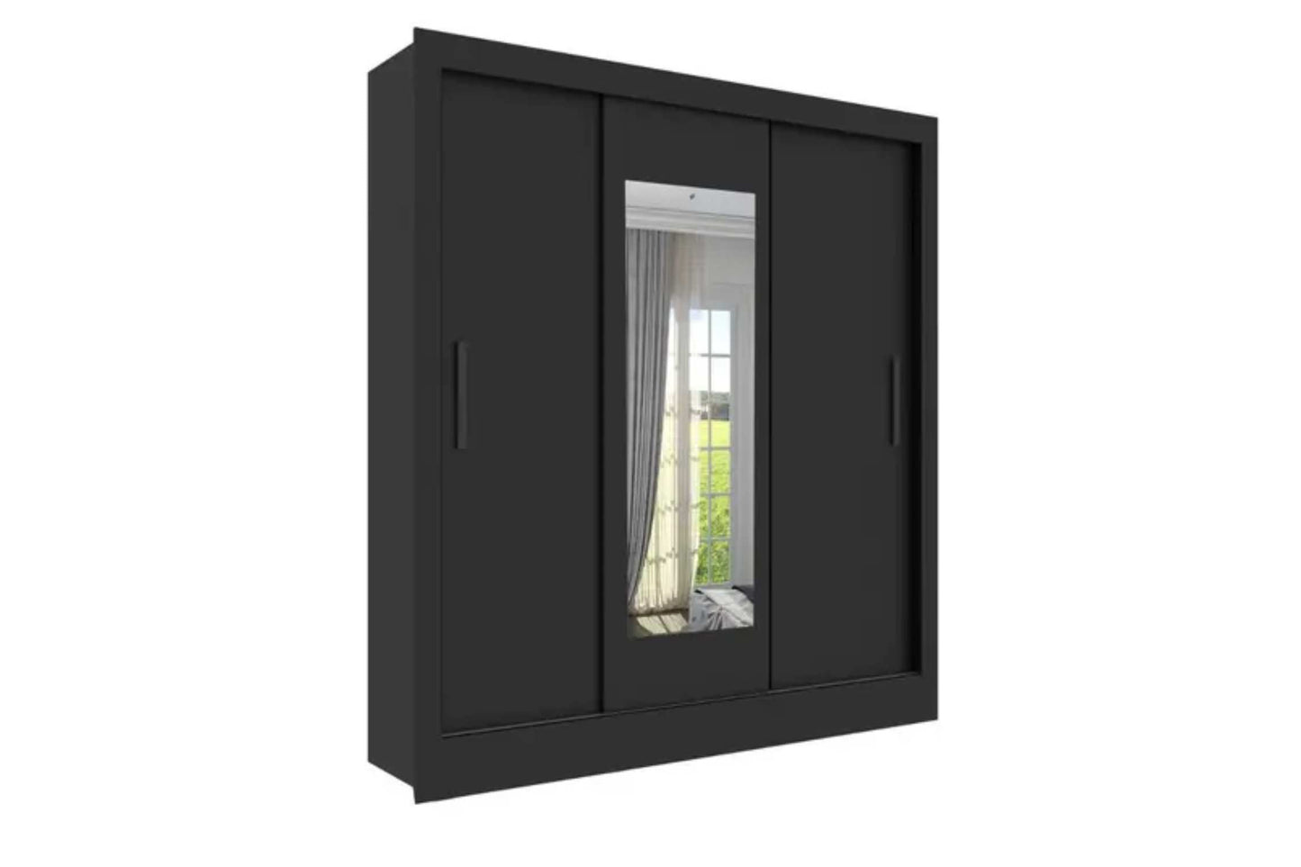 GR.2790 VALENCIA 3PTS 190CM PRETO FOSCO – TCIL - Móveis furniture