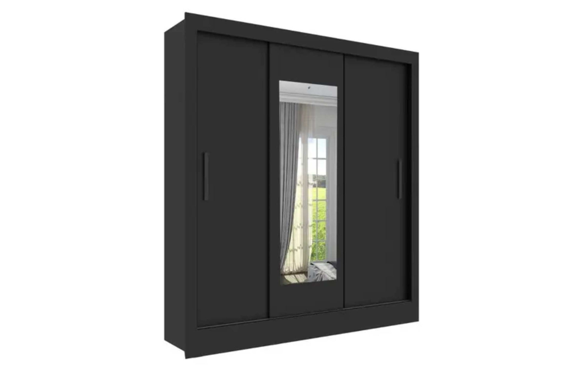 GR.2790 VALENCIA 3PTS 190CM PRETO FOSCO – TCIL - Móveis furniture