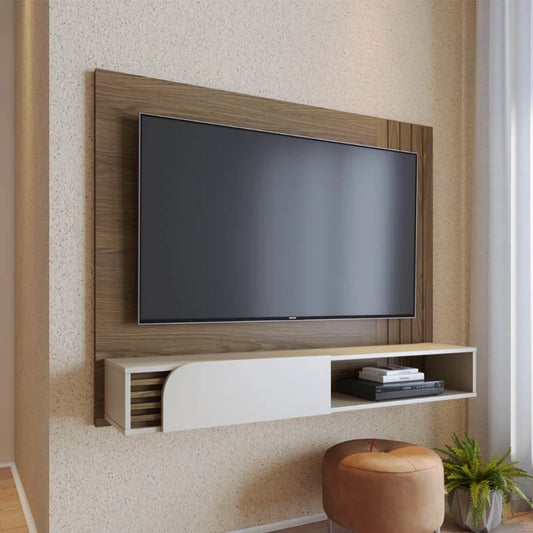 Home Suspenso Jurerê Larg. 1.36m Amêndoa/Off White - Móveis furniture