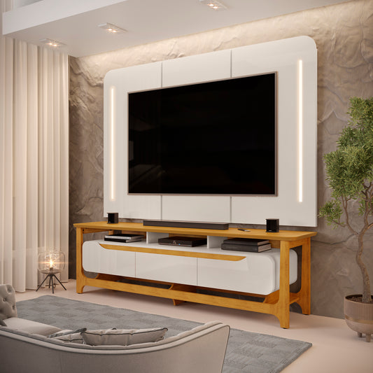 Bancada com Painel Salvatore Bali.Cedro DJ - Móveis furniture