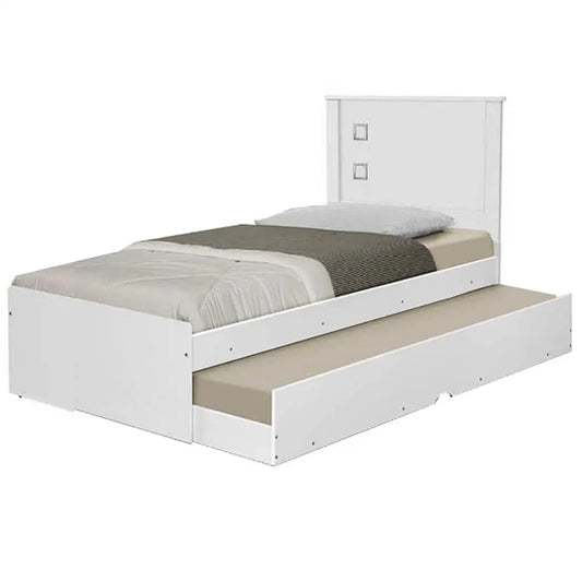 Cama Barcelona com Cama Auxiliar Solteiro Tebarrot