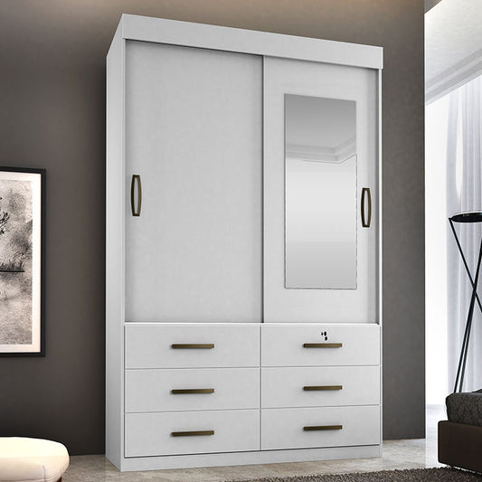 Roupeiro Copa 2P6G com 1Esp Branco Minas Plac - Móveis furniture