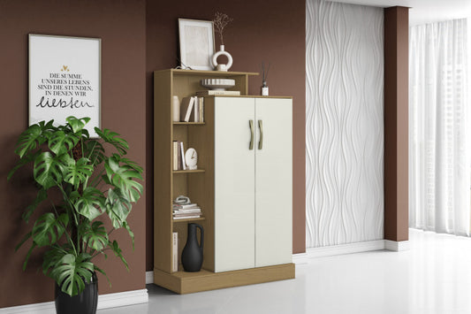 Multiuso Arv Florenca 2P Atacama.Off White Aramoveis - Móveis furniture