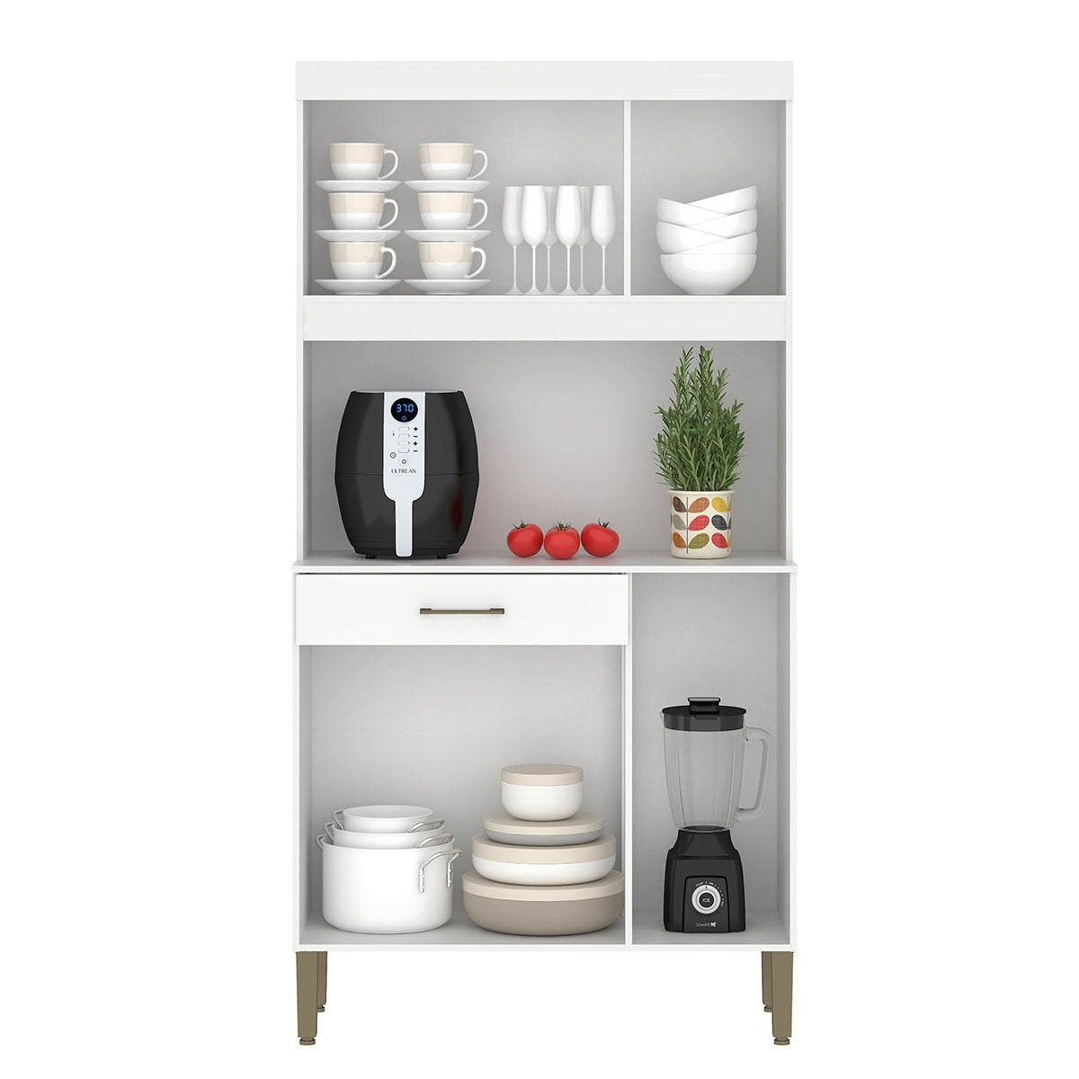 Kit Cozinha Carla K090 0,90 m Branco – FELLICCI