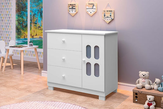 Comoda Sapateira Sophie 3G1P Branco - Móveis furniture