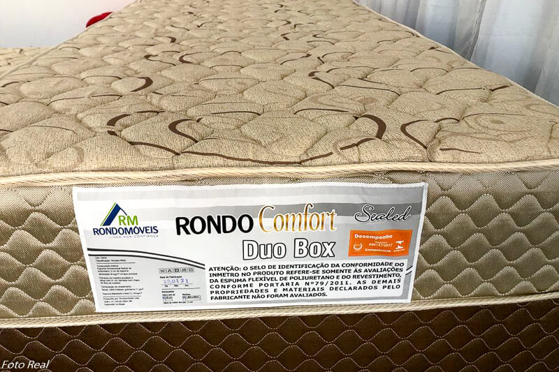 Cama Box Solteiro + Cama Auxiliar Duo D33 Rondomóveis - Móveis furniture