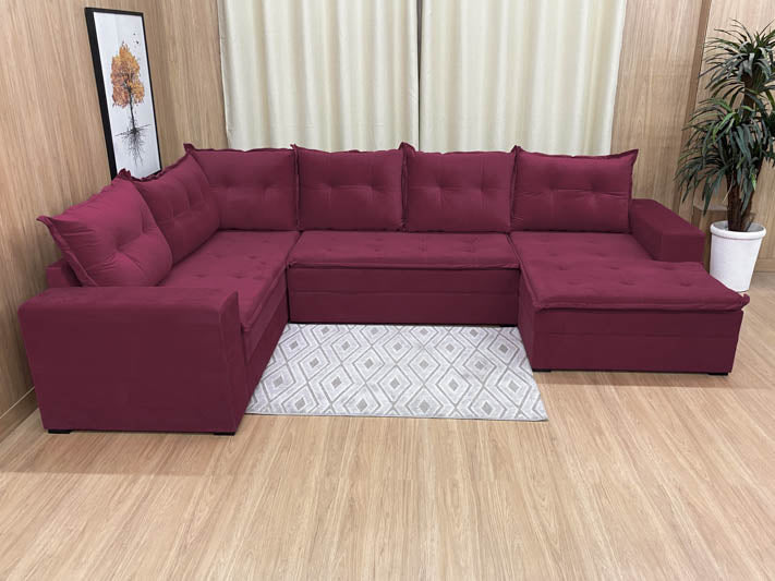 Sofá Canto Vinho Leblon - Móveis furniture