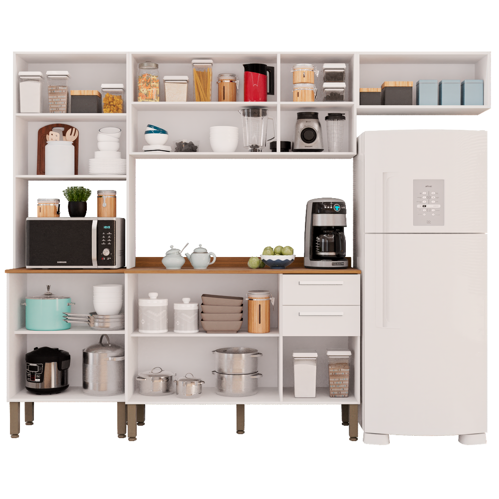 Cozinha Completa New Valência Branco – SALLÊTO