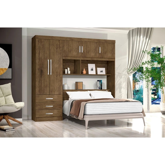 Roupeiro Cabeceira Casal Cancun 140 5P3G Jequitiba J A Moveis