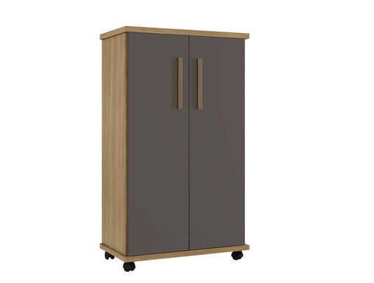 Multiuso Berlim 2P Cinamomo.Grafite Aarte Moveis