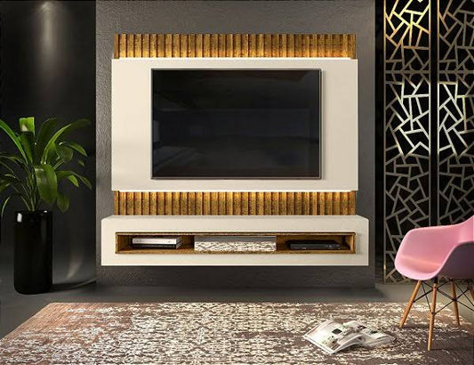 Painel para TV até 65" com LED e Espelho Belutti DJ Móveis - Móveis furniture