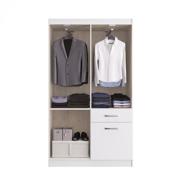 Guarda Roupa Solteiro 4 Portas Amarula Marbella Doripel - Móveis furniture