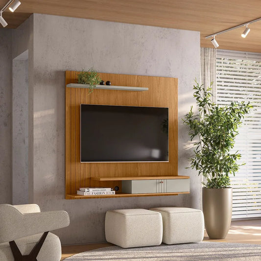 Home Suspenso Vegas 1,36m para TV de até 55" - Nature/ Off White