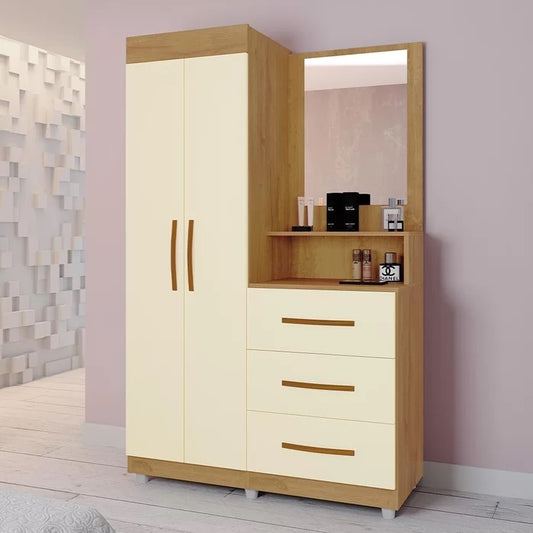 Roupeiro/Cômoda Ônix Mel/Pérola – MÓVEIS PRIMUS