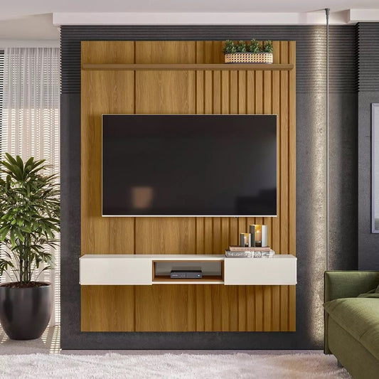 Painel até 65″ Bless 1.6 Freijó/Off White - Móveis furniture