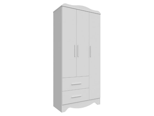 Armário Clara 3 Portas – Branco - Móveis furniture