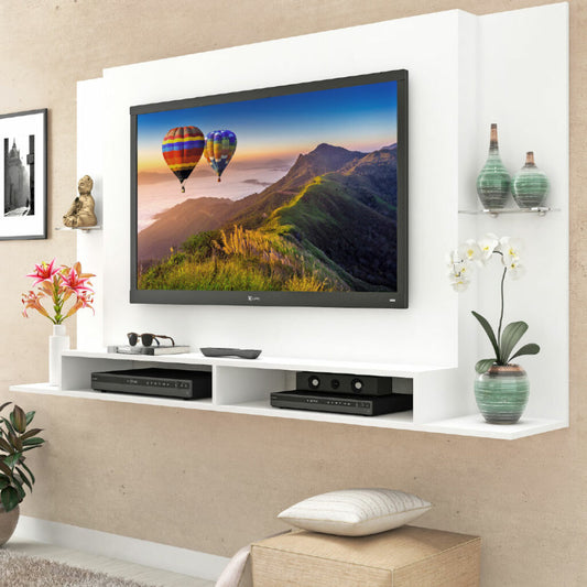 Painel até 60″ Jonas P700 Branco – FELLICCI - Móveis furniture
