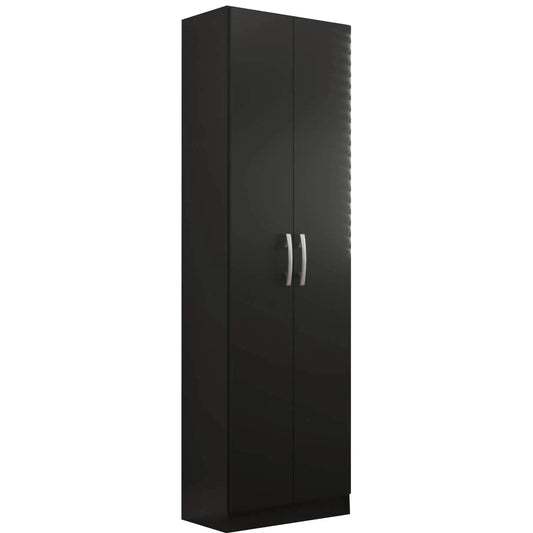 Armário Multiuso Milão com 2 Portas e 4 Prateleiras Evidencia PRETO