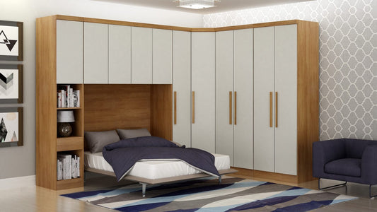 Guarda Roupa Modulado Rizon 005 Casal 6 Peças Novo Horizonte