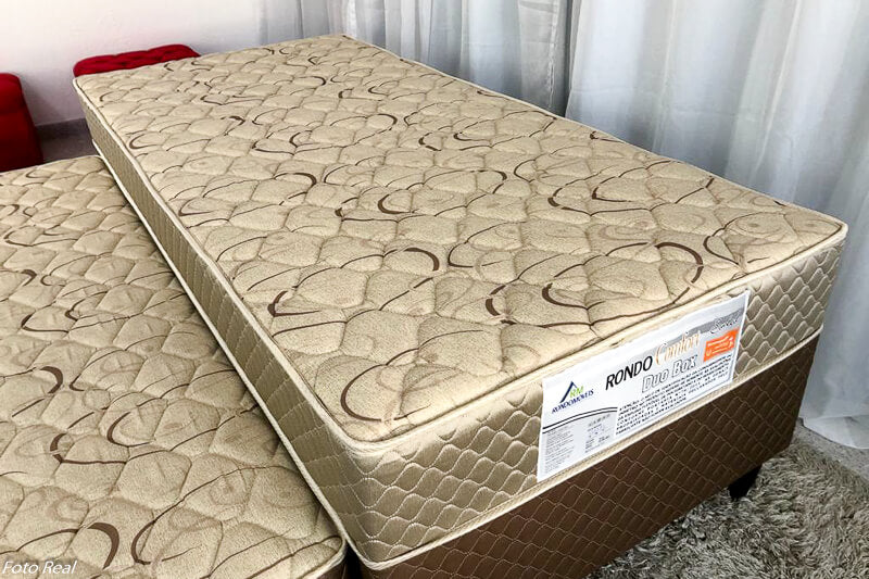 Cama Box Solteiro + Cama Auxiliar Duo D33 Rondomóveis - Móveis furniture
