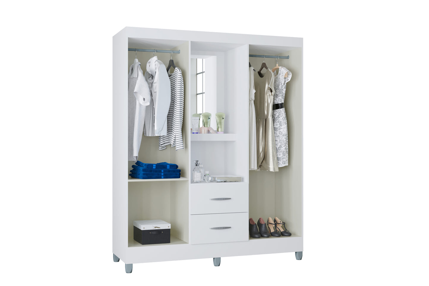 Roupeiro Capelinha Cordoba 4P2G - Móveis furniture