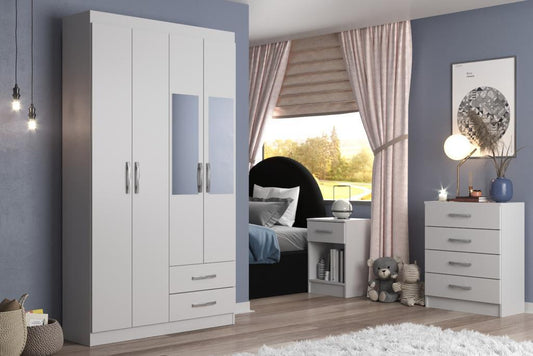 GUARDA ROUPA ATALAIA 4P 2G -EVIDÊNCIA MÓVEIS - Móveis furniture