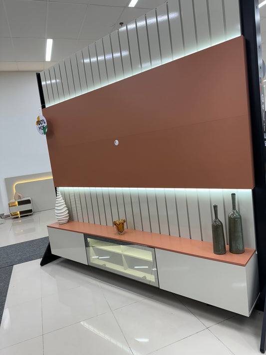 Home até 85″ Soberano 260 Off White/Terracota – GELIUS - Móveis furniture