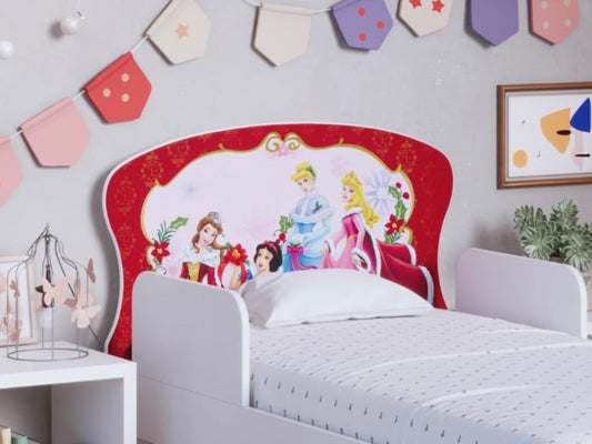Cama Juvenil Adesivada – Tema Princesas - Móveis furniture