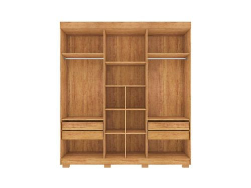 Guarda-Roupa Porto Bello Plus 6 portas – Cedro/Areia