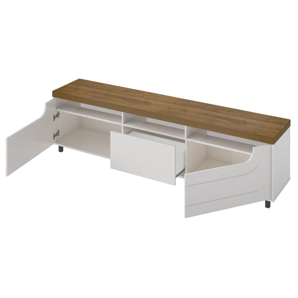 Rack até 75″ Mercury Pinho/Off White – ARTELY - Móveis furniture