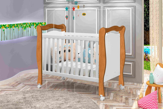 Berco Mini Cama Alvin Nature.Branco - Móveis furniture