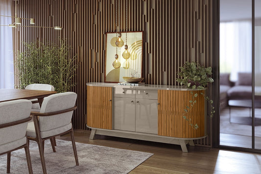 Buffet Monaco 4P2G Fendi.Naturale Madetec - Móveis furniture