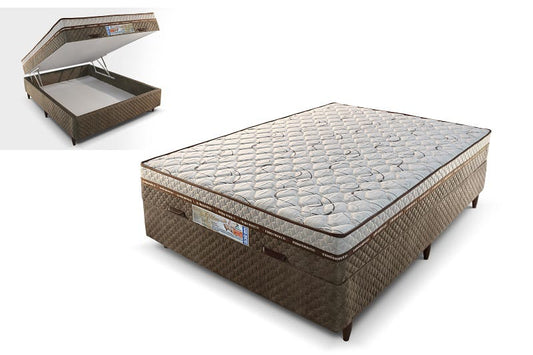 Colchobox Bau Casal Golden 138x188x50 - Móveis furniture