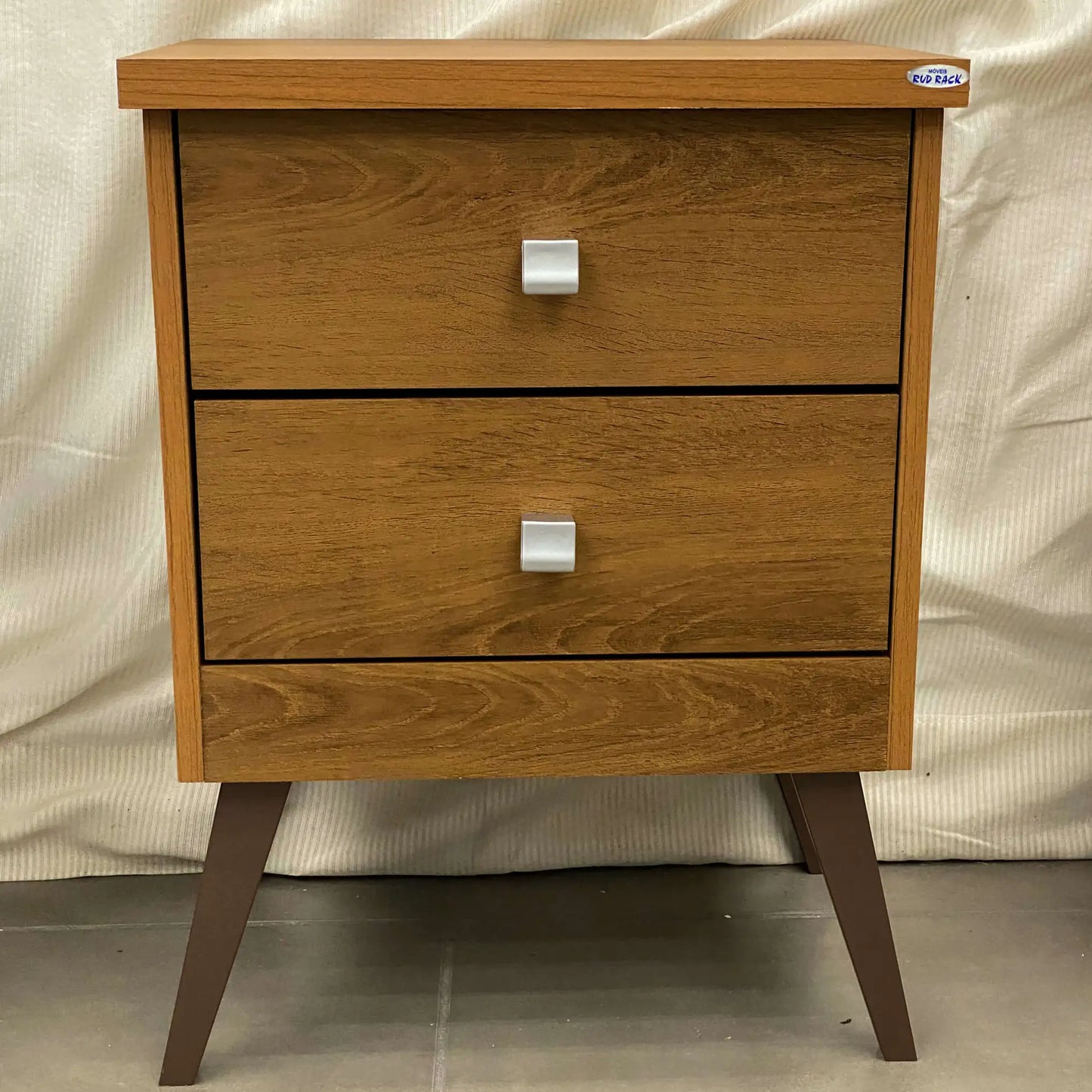 Mesa de Cabeceira Thor 2 Gavetas Rud Rack CEDRO
