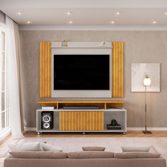 Combo Painel Extensivel Trend Bali.Cedro com Rack Tomy Bali.Cedro - Móveis furniture