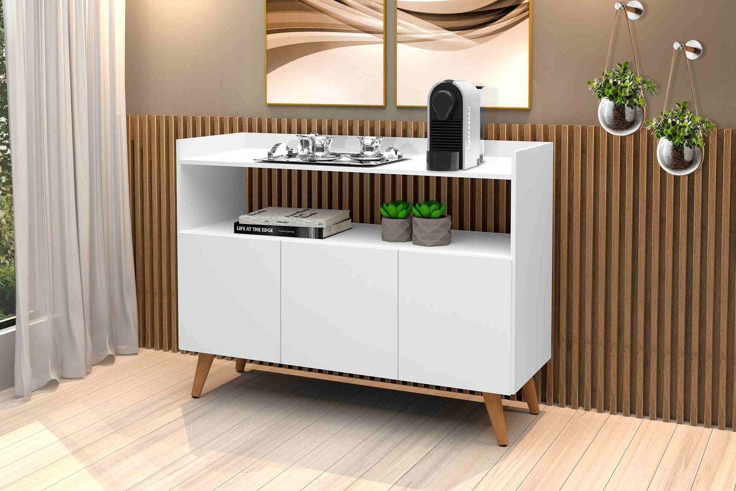Buffet Master 3P Branco - Móveis furniture