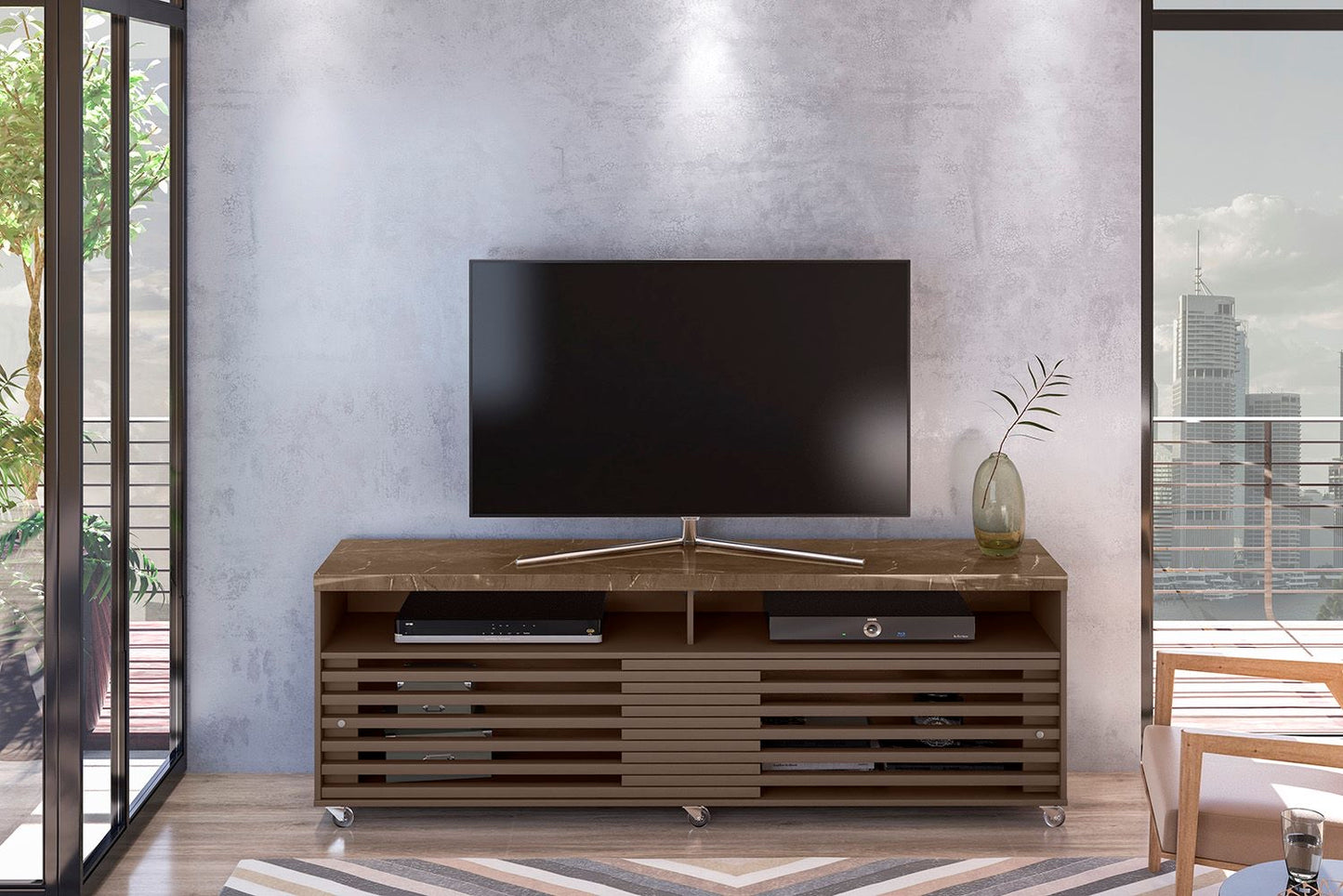 Rack Cross 182 2P Imperial.Sepia Madetec - Móveis furniture