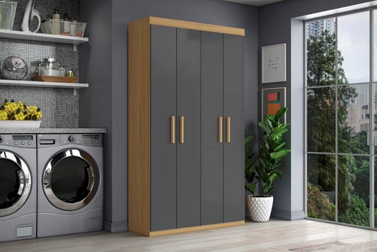 Multiuso Aramoveis 4P Atacama.Grafite - Móveis furniture