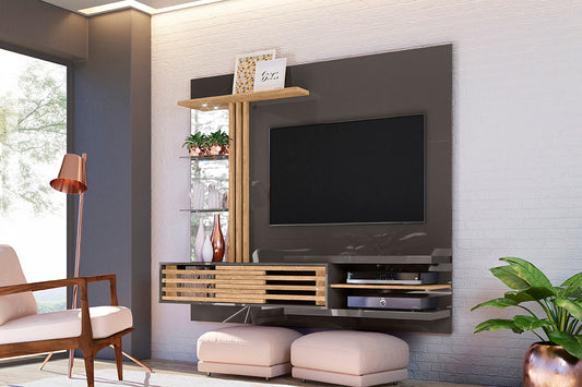 Bancada Susp Frizz Supreme Titanio.Carvalho Madetec - Móveis furniture