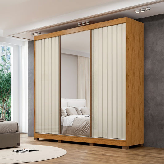 Guarda-Roupa Teresópolis 2,337 m Cinamono/Areia – RUD RACK - Móveis furniture