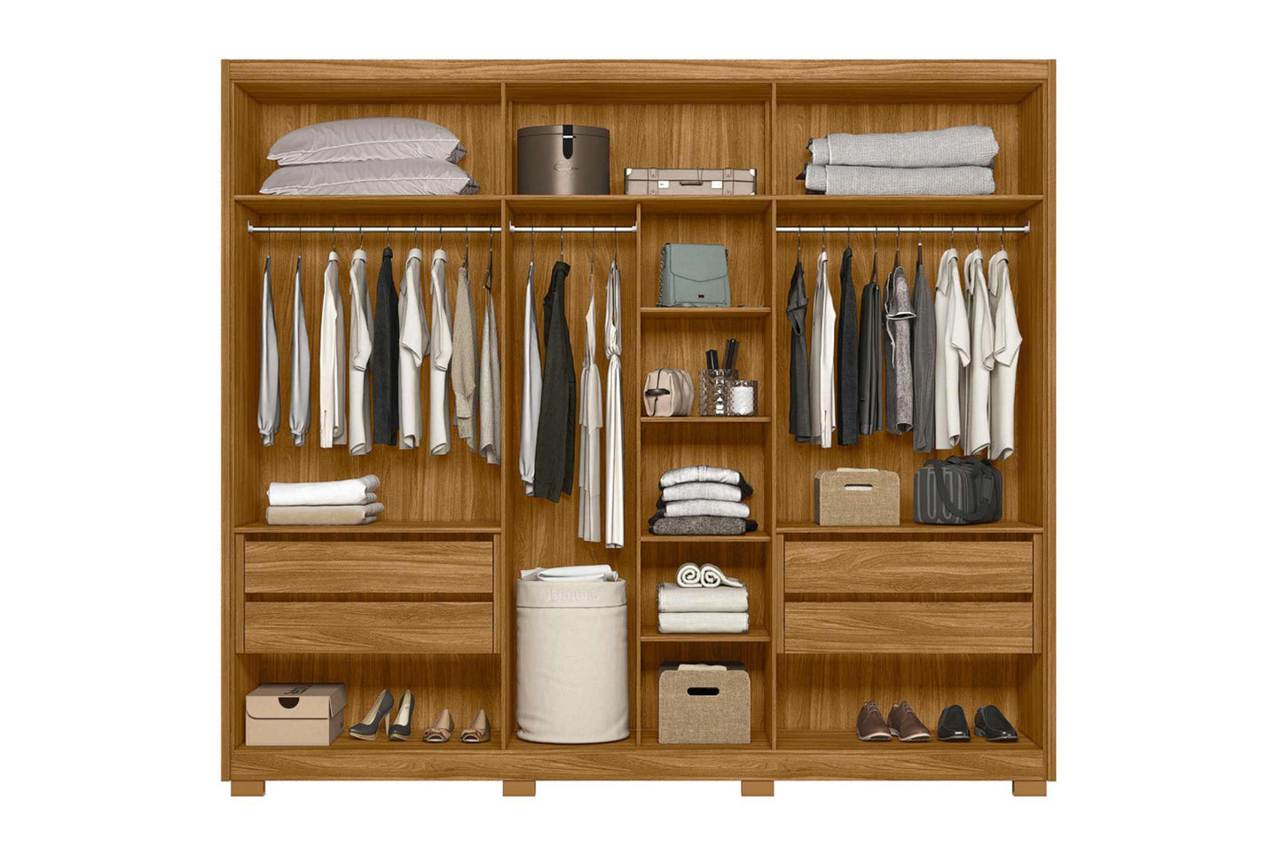 ROUPEIRO ARAGUAIA 6PTS RIPADO C/ESP FREIJO/OFF – MOVAL